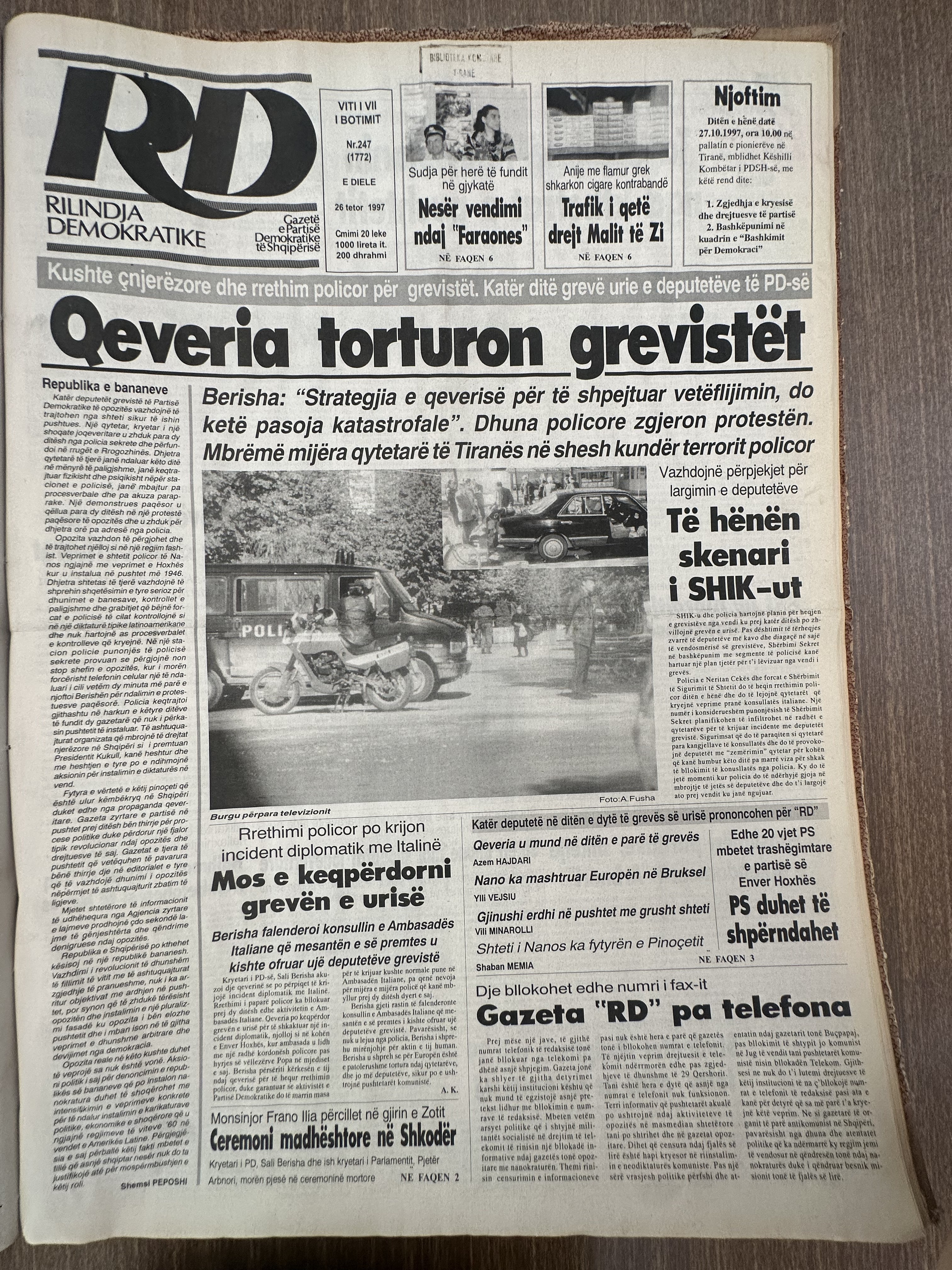 Rilindja Demokratike 1997-10-26